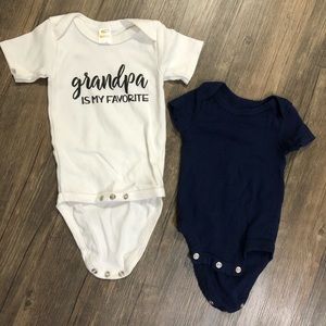 Infant onesies. Size 3-6 months